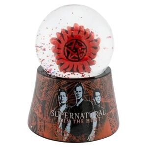 SUPERNATURAL Collector's Light Up Snow Globe with Red Winchester Symbol